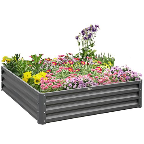 Metal Raised Garden Bed: Durable Steel Planter for Flowers & Veggies