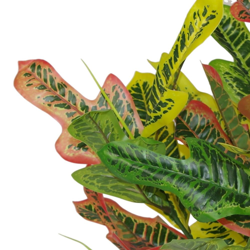 65cm Artificial Multicoloured Codiaeum Plant for Bright Indoor Spaces