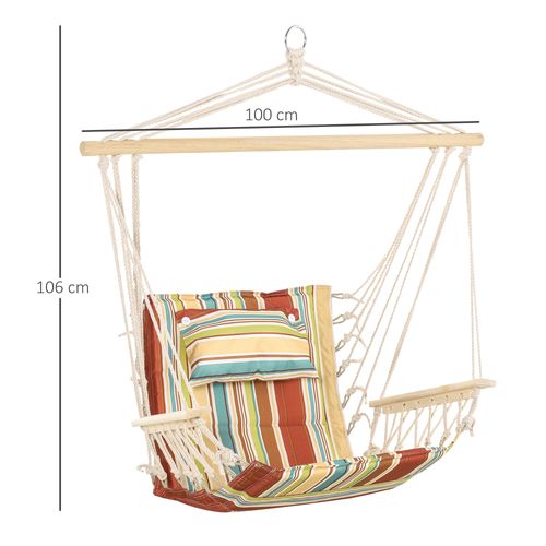 Cosy Hanging Hammock Chair - Safe, Spacious & Stylish Outdoor Swing