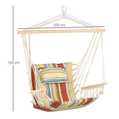 Cosy Hanging Hammock Chair - Safe, Spacious & Stylish Outdoor Swing