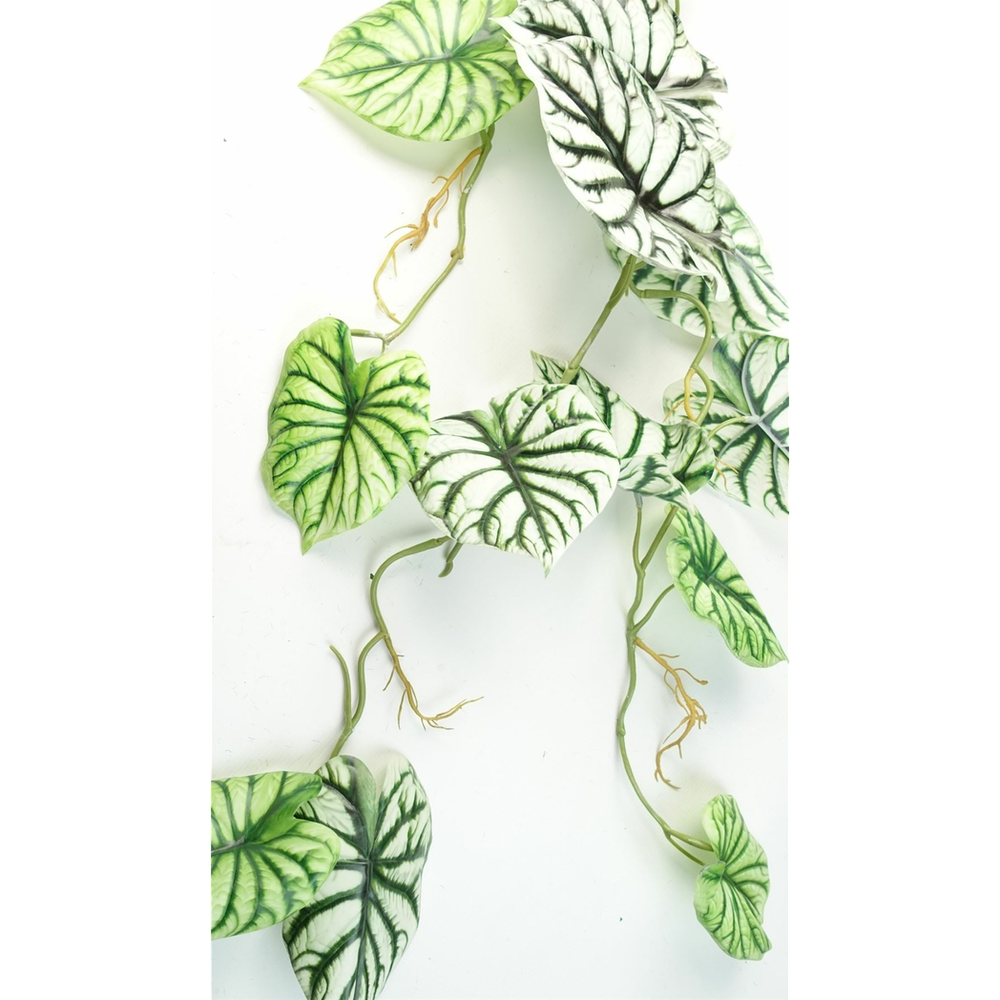 120cm Artificial Alocasia Dragon Scale Plant - Realistic Light Green Trailing Design