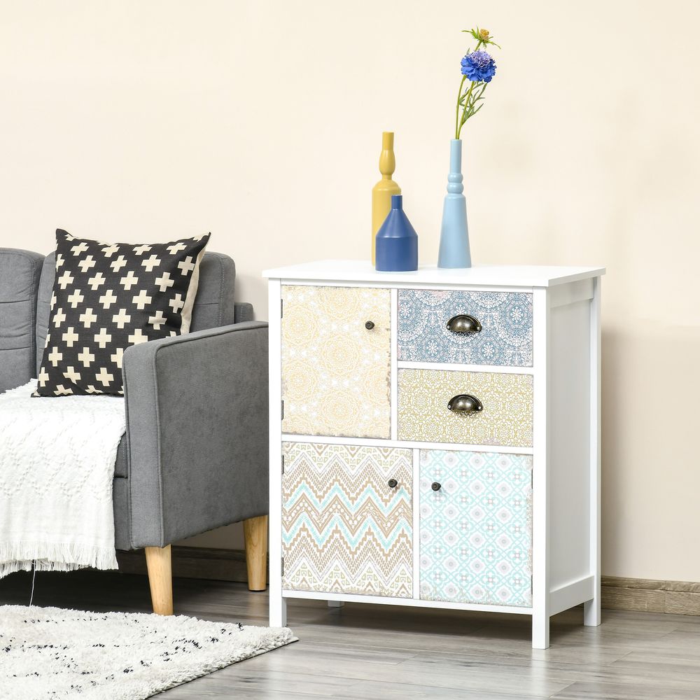 Shabby Chic Drawer Table Sideboard, Multi-Purpose Storage Chest for Stylish Organisation