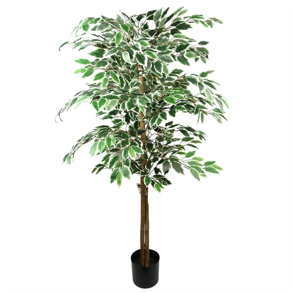 150cm Lifelike Silk Ficus Tree – Elegant Faux Plant for Contemporary Interiors