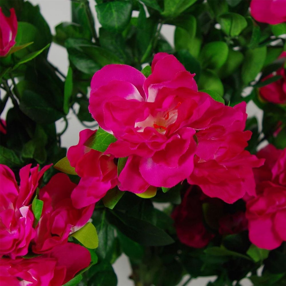 100cm Premium Artificial Azalea Pink Flowers in Pot