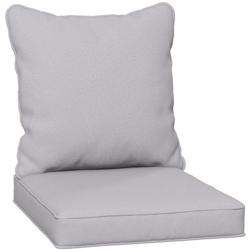 Luxe Outdoor Back & Seat Cushion Set - Comfort in Light Grey