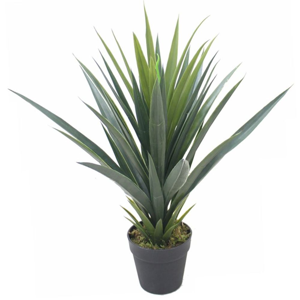 60cm Artificial Tropical Agave Plant - Yukka Style Green Foliage