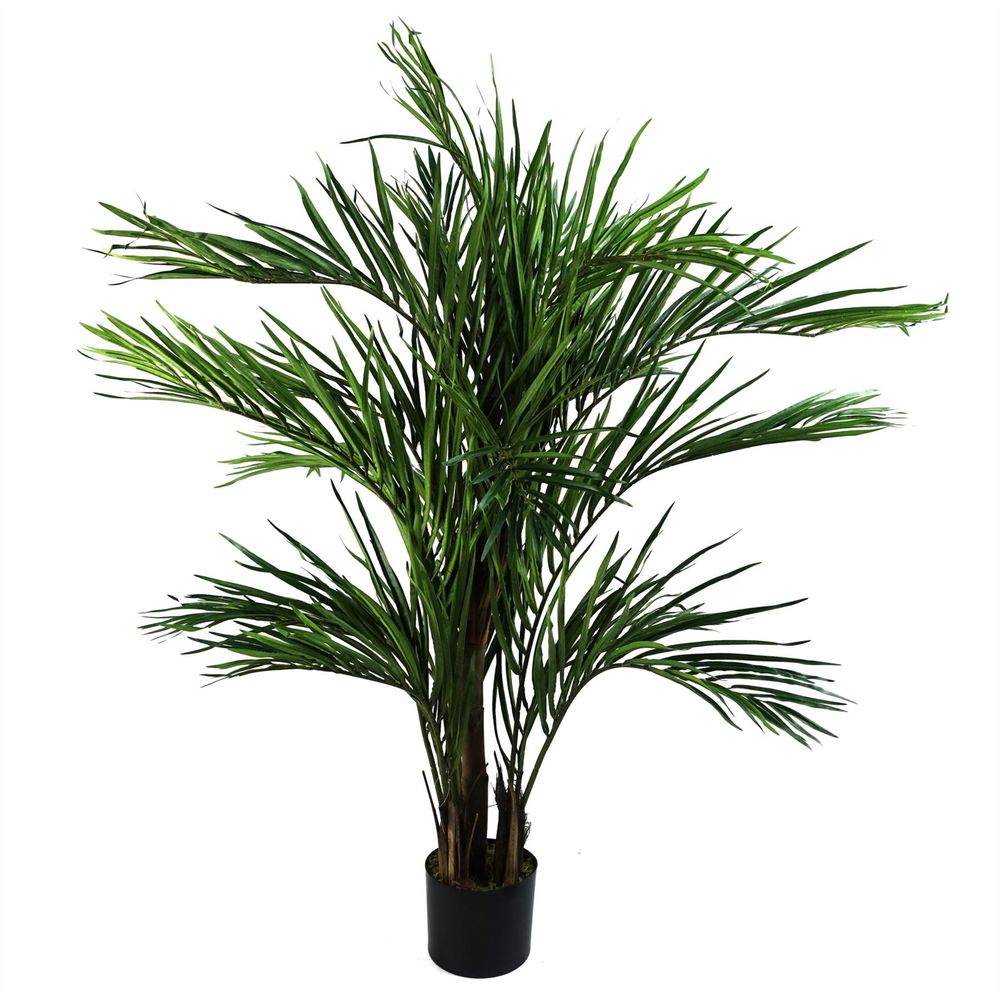 130cm Lifelike Areca Palm Artificial Tree for Lush Indoor Ambiance