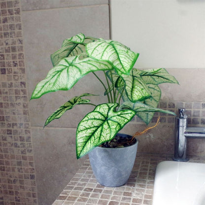 40cm Artificial Taro Plant in Decorative Planter