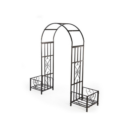 Huntingdon Elegant Garden Arch with Versatile Planters - Sturdy & Stylish!