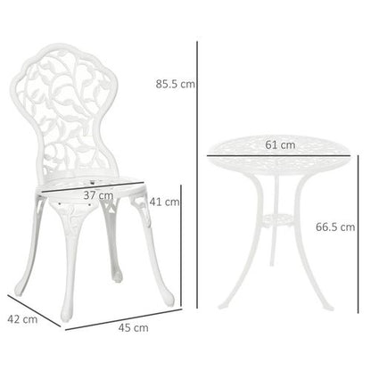 Elegant Aluminium Bistro Set - Stylish Outdoor Dining for Any Space