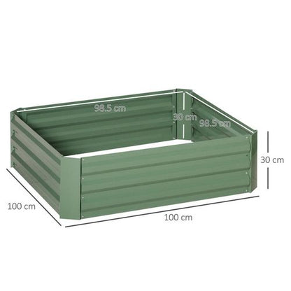 Galvanized Raised Garden Beds - Easy-Setup Planter Box Set of 2