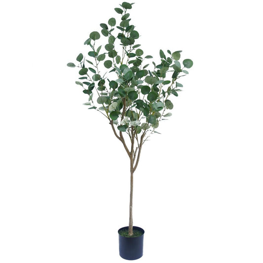 150cm Premium Quality Artificial Eucalyptus Tree - Stunning Faux Greenery for Stylish Spaces