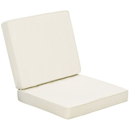 Transform Your Patio: Cream White Outdoor Seat & Back Cushion Set