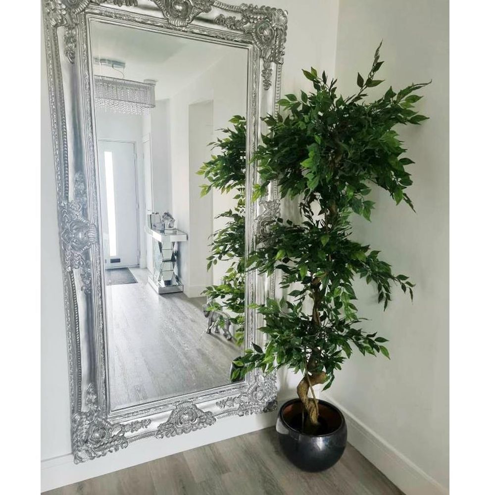 180cm Artificial Twisted Trunk Fruticosa Ficus Tree - Triple Ball Topiary - 1984 Leaves