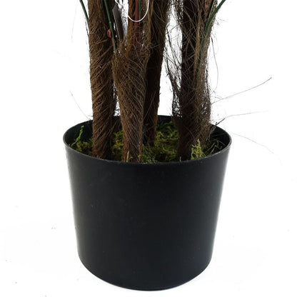 120cm Artificial Fan Palm Tree - Perfectly Crafted Faux Plant for Tropical Home Decor