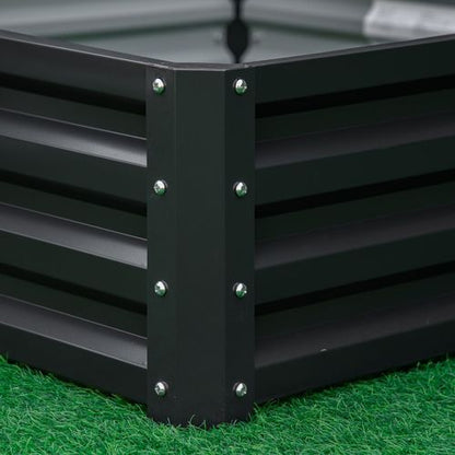Modular Galvanized Steel Raised Garden Bed - Perfect for Flowers & Veggies!