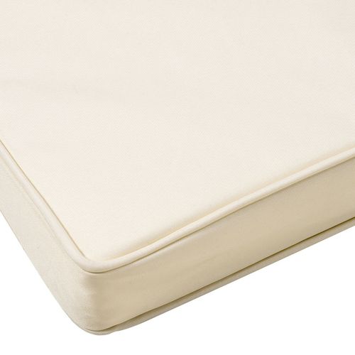 Stylish Cream White Garden Seat Cushions - Set of 2 with Ties for Comfort