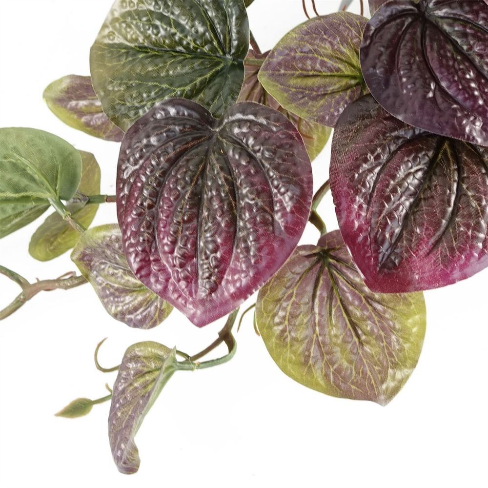 35cm Artificial Potted Trailing Purple Pothos Plant
