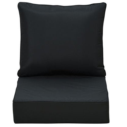 Cosy Deep Seating Cushion Set – Soft, Washable Black Comfort