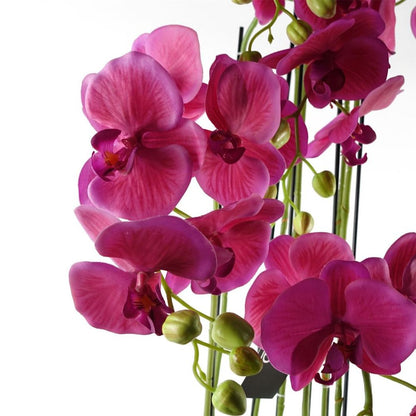 110cm Large Pink Artificial Orchid Plant - 41 Real Touch Flowers