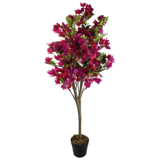 120cm Artificial Pink Bougainvillea Tree - Stunning Floral Decor for Vibrant Home Aesthetics