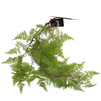 100cm Light Green Hanging Maidenhair Fern Plant - Realistic Artificial Design