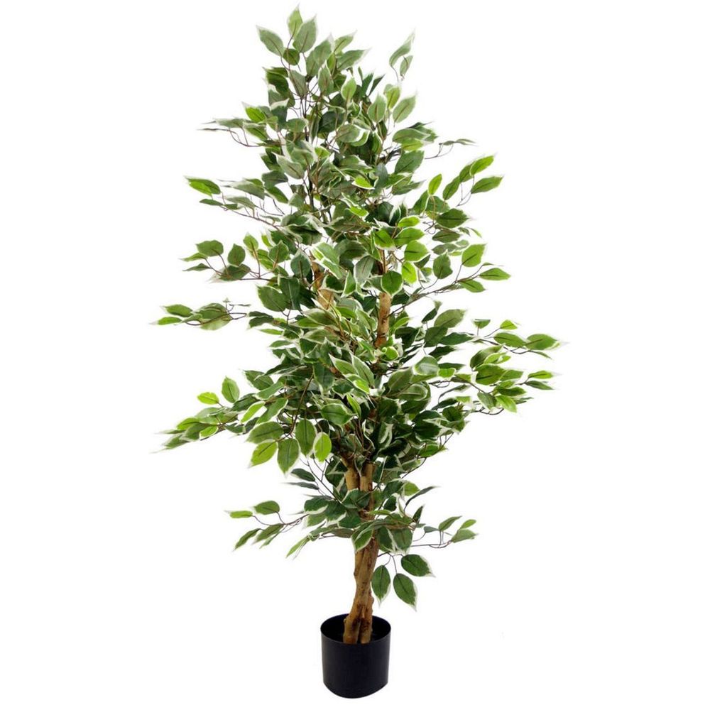 130cm Realistic Leafy Ficus Tree - Artificial Plant for Elegant Spaces