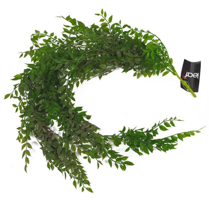 100cm Dark Green Hanging String of Pearls Fern Plant - Realistic Look