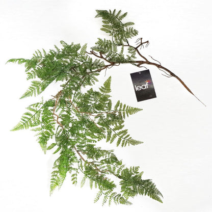 100cm Dark Green Hanging Maidenhair Fern Plant - Artificial Design