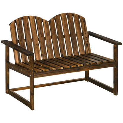 Cosy Outdoor Wooden Loveseat Bench for Two - Durable Patio Seating Solution