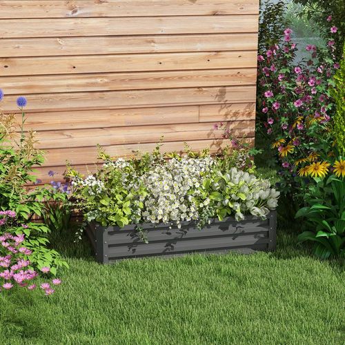 Elevated Garden Bed - Steel Planter Box for Thriving Flowers