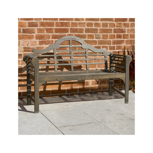 Elegant Lutyens Chestnut Bench - Timeless Garden Comfort & Durability