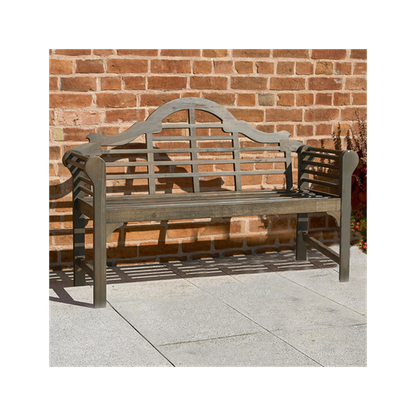 Elegant Lutyens Chestnut Bench - Timeless Garden Comfort & Durability