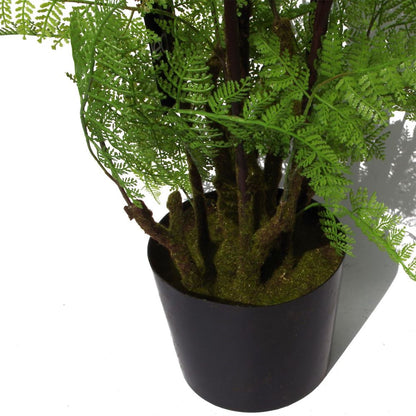 150cm Artificial Fern Plant with Natural Moss Base - Lifelike Design