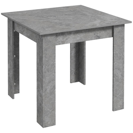 Square Dining Table – Faux Cement Effect for Living Room or Dining Room