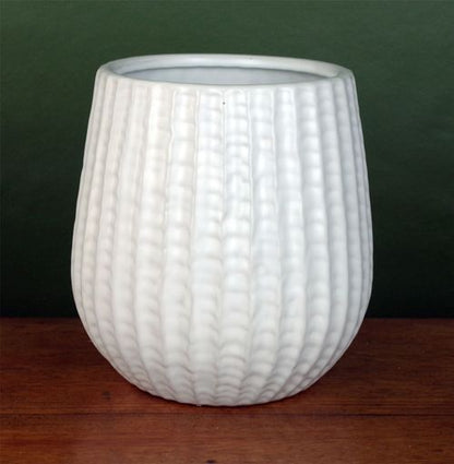 White Ceramic Planter Plant Pot