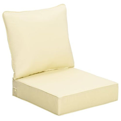 Premium Deep Seat Cushion Set - Comfort in Beige for Indoor/Outdoor