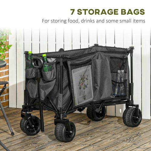 Versatile Folding Garden Trolley: Durable, Collapsible & Multi-Purpose!