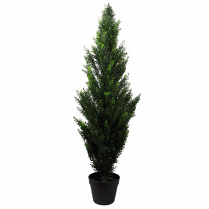 120cm UV Resistant Cedar Tree with 756 Leaves - Durable Faux Greenery for Outdoors