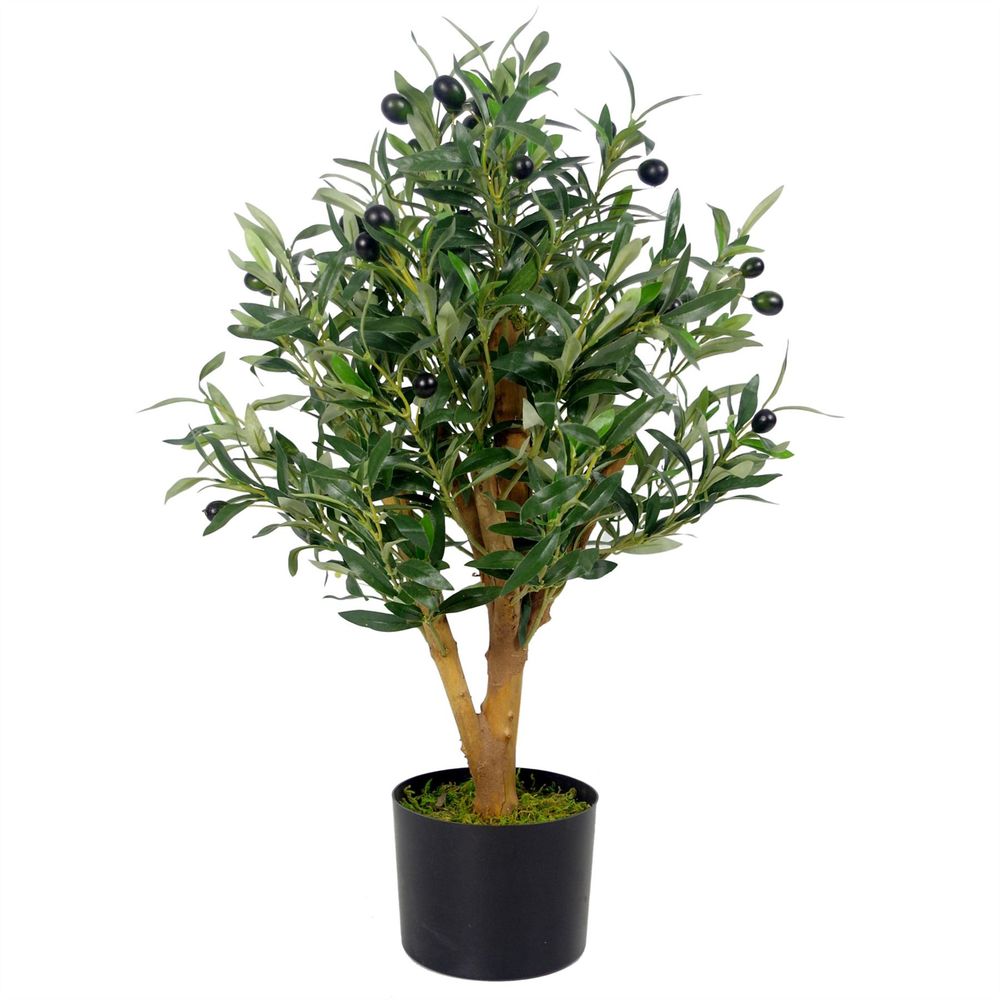 65cm Premium Luxury Artificial Olive Tree Bush for Elegant Spaces