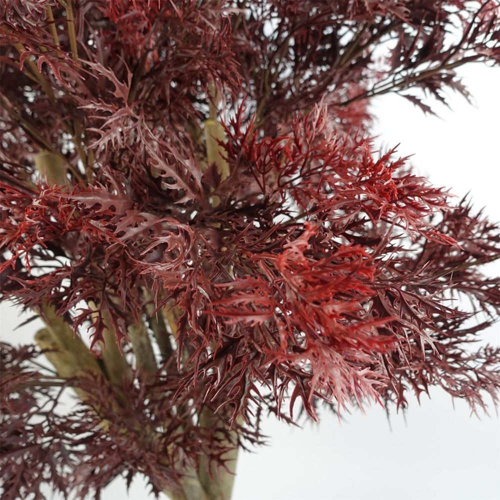 120cm Red Aralia Tree - Artificial and UV Resistant for Outdoor Enjoyment