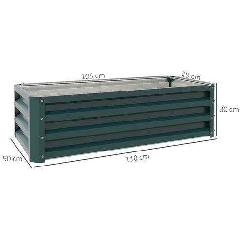 Steel Raised Garden Planter Box Set - Durable & Stylish Green Design