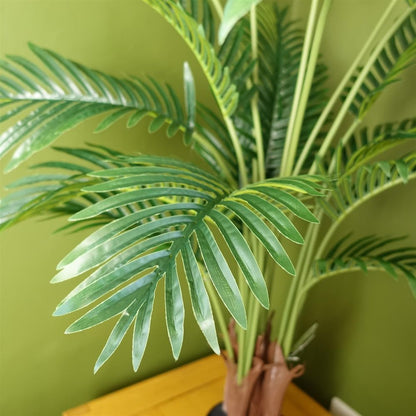 110cm Large Areca Palm Tree - Potted in Black Pot for Stylish Decor