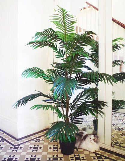 140cm Large Bushy Artificial Palm Tree - Perfect for Tropical Decor