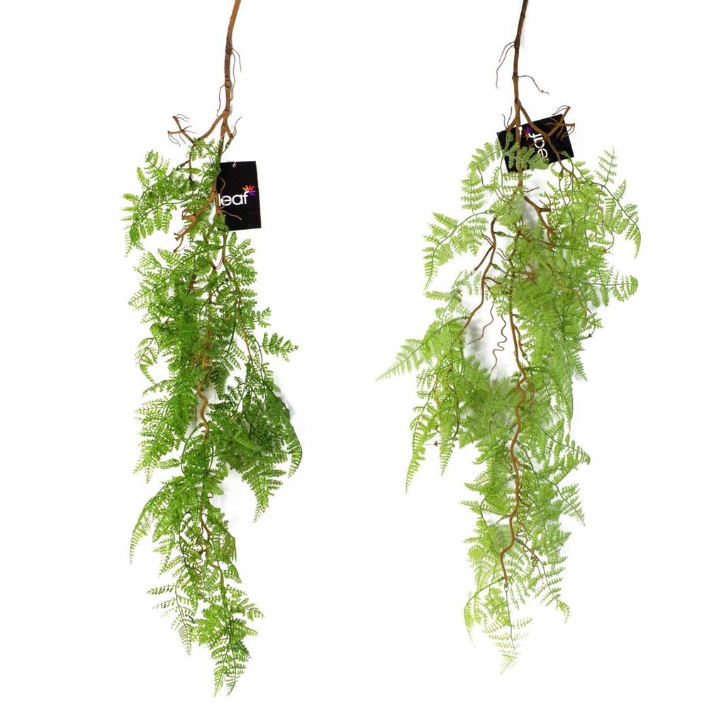 100cm Dark Green Artificial Hanging Maidenhair Fern Plant