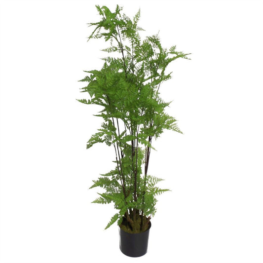 150cm Artificial Fern Plant with Natural Moss Base - Lifelike Design