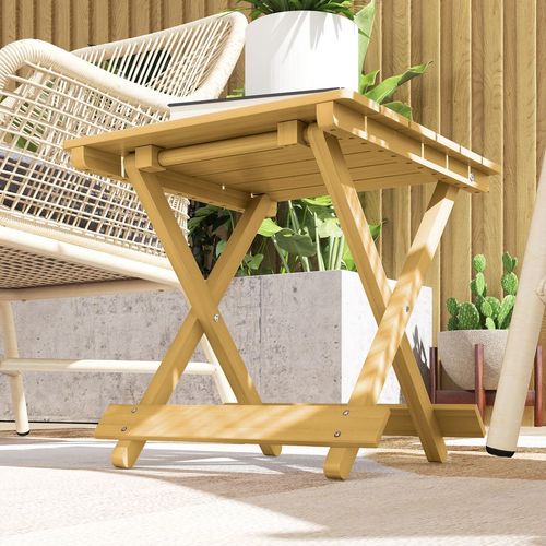 Versatile Wooden Folding Garden Table - Perfect for Indoors & Outdoors