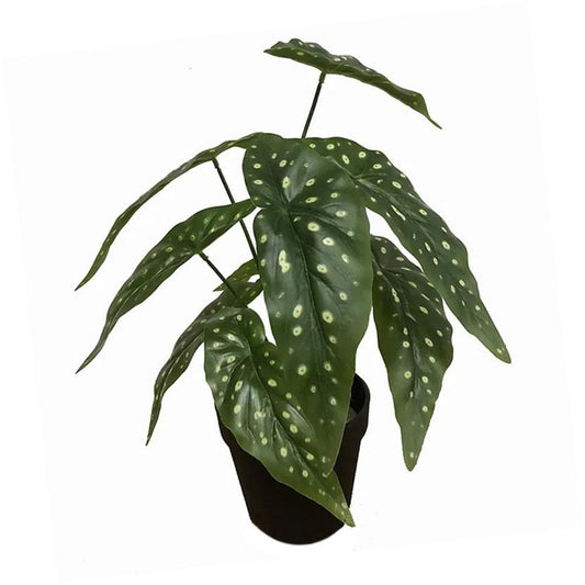 Artificial Begonia Plant for Bright Indoor Decor
