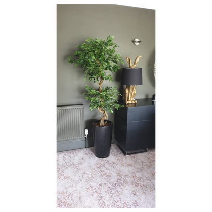 150cm Twisted Trunk Artificial Japanese Ficus Tree, Fruticosa Style