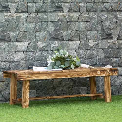 Elegant Wooden 2-Seater Garden Bench - Perfect Patio Loveseat for All Spaces